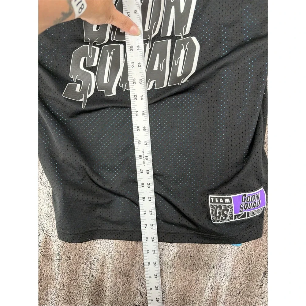 Nike Unisex Blue Black Tune Goon Squad Space Jam Reversible Basketball Jersey Lg